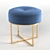 Luxury Velvet Ottoman 3D model small image 1