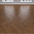 Nutmeg Brown Parquet: Christmas Tree, Linear, Chevron 3D model small image 2
