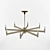 Delany Round Chandelier: Exquisite Elegance 3D model small image 1