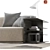 Luxury Delano Sofa by R&S PIANCA 3D model small image 3