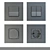 ABB Zenit Switches: Stylish and Versatile Switches for Perfect Home Lighting Control 3D model small image 2