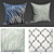 Luxury Decorative Pillows Set 3D model small image 2