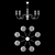 Freya Emily Modern Chandelier 3D model small image 3