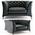 Luxury Italian Leather Sofa 3D model small image 1