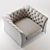 Luxury Italian Leather Sofa 3D model small image 3