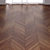 Brown Teak Wood Parquet - 3 Types 3D model small image 1