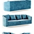 Luxurious Debbie Collection - Sofa & Armchair 3D model small image 2