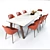 Modern Chic Galera Chair Set 3D model small image 3