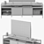 Modern Zane Media Console 3D model small image 3