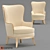 Elegant Veronica Chair 3D model small image 1