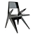 Lamberti Star: Sleek Aluminum Chair 3D model small image 3