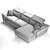 Estelio Modular Boomer Sofa 3D model small image 3