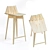 Modern Designer Frank Bar Stool 3D model small image 2