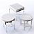 Elegant Bernhardt Criteria End Tables 3D model small image 2