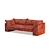  Modern Comfort. Sculptural Sunset Sofa. 3D model small image 2