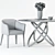 Nordic Elegance: Oleander Dining Table & Lank Chair 3D model small image 3