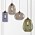 Graceful Teardrop Pendant Light 3D model small image 1