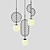 LEAF Contemporary Hanging Ceiling Lamp 3D model small image 2