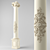 Elegant Column with Crown & Base 3D model small image 1