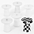 Modern T-Table Ceramic Side Table 3D model small image 3