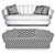 Brabbu Powel Sofa: Sleek and Stylish Seating 3D model small image 3