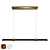 Sleek Wood LED Pendant 3D model small image 1