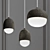 Modern Minimalist Wood Pendant 3D model small image 1