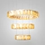 Trendy Brushed Brass Pendant 3D model small image 1
