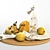 Vibrant Yellow Fruit Set 3D model small image 1