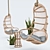 Vegetation Swing: Blucher Hanging Chair Set 3D model small image 1