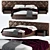 Harrison Bed: Elegant Art Deco Design 3D model small image 1