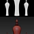 Elegant Thai-inspired Pendant Light 3D model small image 3