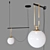 Modern Pendant Lamp: Stylish Suspended Lighting 3D model small image 1