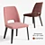 Luxurious Velvet Upholstered Thea Chair 3D model small image 2