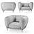 Montgolfiere Armchair: Elegant and stylish! 3D model small image 3