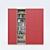 Modular Wardrobe and Bookshelf Set 3D model small image 1