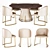 Title: Wansheng Table and Chair Set 3D model small image 1