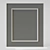 Francheska Mirror: Sculptural Elegance in Polyurethane 3D model small image 3