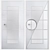 CLASSEN LINEA B 1.3: White Lacquer Door 3D model small image 1