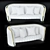 Luxurious Atena Sofa: Timeless Elegance 3D model small image 1