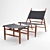 Stellar Works Triangle Chair & Ottoman 3D model small image 1
