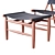 Stellar Works Triangle Chair & Ottoman 3D model small image 7