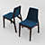 Fameg A-1621: Stylish Wood Chair 3D model small image 1