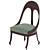 Elegant Balloon Model Dining Chair 3D model small image 3