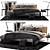 Sleek Flexform Lifesteel Bed 3D model small image 1