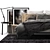 Sleek Flexform Lifesteel Bed 3D model small image 2