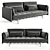 Poltrona Frau Sofa Clayton 1470 3D model small image 1