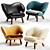 Modern Pelican Chair: Finn Juhl 3D model small image 1