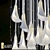 Sagarti Flora Chandelier: Elegant Porcelain and Swarovski Crystal Pendant Lighting 3D model small image 2