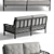 Modern Outdoor Legardo Sofa 3D model small image 2